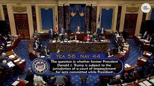 And then they act on it, in part because the movie they just. Donald Trump Impeachment Trial Is Constitutional Senators Say In Vote