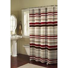Maytex Mills Meridian Fabric Shower Curtain Shower Curtains At Hayneedle Fabric Shower Curtains Shower Remodel Red Shower Curtains