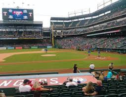 globe life park in arlington section 20 home of texas rangers