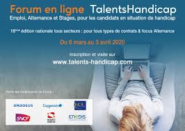 18eme Edition Nationale Du Forum En Ligne Talents Handicap