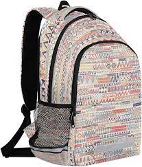 Amazon.com: Yzrwebo Geometric Zigzag Backpack for Women Men Aztec Pattern  Laptop iPad Tablet Backpack Stylish Casual Daypack with Chest Strap Travel  Hiking Camping Sports Daypack with Reflective Strip : Electronics