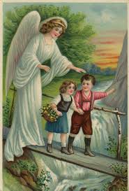 Ninos En El Puente Angel Drawing Angel Pictures Guardian Angels
