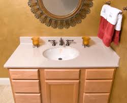 If you still prefer a separate sink, we can of course mold the opening to match your sink, even special shapes and sizes can be accommodated since your countertops are being custom. Bathroom Vanity Tops Syn Mar Products