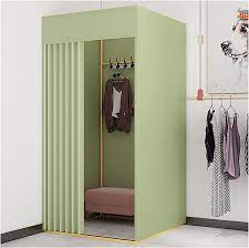 Amazon.com: BCGT Fitting Room Fitting Room Clothing Store, Portable Dressing  Room Metal Tube Easy to Disassemble Locker Room Privacy Protection for  Office, Shading Cloth (Color : Green, Size : 100×80×200cm) : Industrial