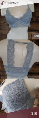 True By Rue21 Lace Bra Beautiful Icy Blue Floral Lace True