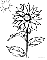 This is a great way to improve your child's color recognition. Printable Sunflower Coloring Pages For Kids