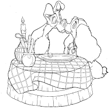Lady and the tramp coloring pages. Lady And The Tramp Coloring Pages Best Coloring Pages For Kids