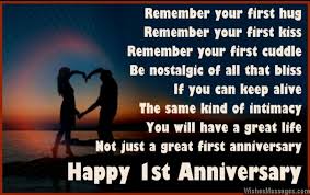 Happy 1st Anniversary Anniversary Quotes Anniversary Poems Happy Anniversary Quotes