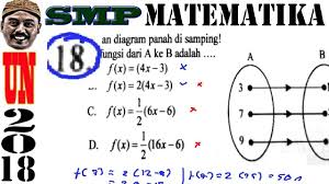 Check spelling or type a new query. Pembahasan Soal Unbk Tipe Hots Matematika Un Smp 2018 No 18 Fungsi Youtube