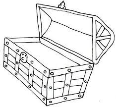 The coloring page is printable and can be used in the when a child colors, it improves fine motor skills, increases concentration, and sparks creativity. An Opened Yet Empty Treasure Chest Coloring Page An Opened Yet Empty Treasure Chest Coloring Page Schatkist Feestjes Feestdagen