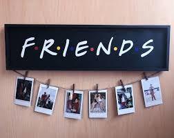 Friends Tv Show Wood Polaroid Sign Polaroid Wall Decor Etsy Polaroid Wall Decor Picture On Wood Cute Room Decor