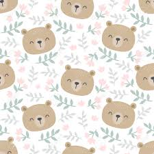 Are you looking for cute cartoon bear design images templates psd or png vectors files? Cute Bear And Floral Seamless Background Repeating Pattern Wallpaper Royalty Free Cliparts Vectors And Stock Illustration Image 141510703