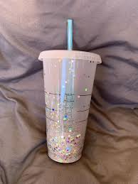 Custom Glitter Ombre 20oz Plastic Cups With Lids And Straws Etsy Starbucks Cups Custom Glitter Cute Coffee Cups