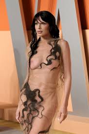 Julia Fox Is Botticellis “Birth of Venus” in Naked Dress With  Strategically Placed Hair