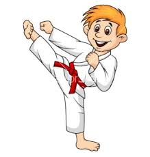Boy Cartoon Doing Martial Art Vector On Vectorstock Cartoon Karate Boy Character Design