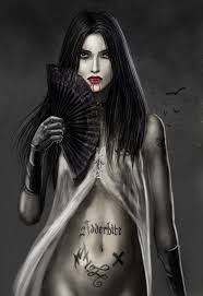 Adderbite Bloodymouth Female Vampire Gothic Fantasy Art Beautiful Dark Art