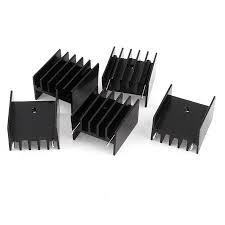 5 pieces black aluminum heat sink