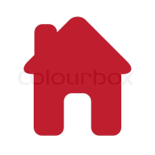 Haus im haus mit garten in bester lage von bredeney! Icon Haus Rot Stock Vektor Colourbox