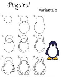 Desene in creion usoare pentru copii. Desene Pas Cu Pas Infinitedu