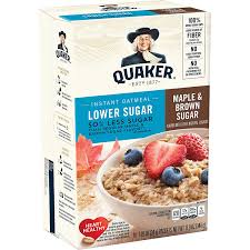 They make a quick nutritious breakfast or a great snack on the run. Amazon Com Quaker Instant Oatmeal Lower Sugar Maple Brown Sugar 10 Count 1 19oz Boxes Pack Of 6 Oatmeal Breakfast Cereals