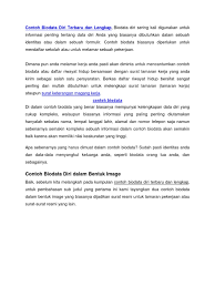 Cara Membuat Data Diri Untuk Melamar Kerja Kumpulan Data Penting