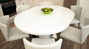 Morph Grey Extendable Dining Table Open Listed Extending Curva Round White Dining Table In Kitchen Round Extendable Dining Table White Extending Dining Table
