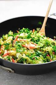 Heart healthy stir fry recipes. Paleo Chinese Cabbage Stir Fry Whole30 Vegan I Heart Umami