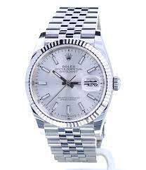 Rolex oyster perpetual datejust vintage wristwatch ref. Rolex Oyster Perpetual Datejust Jubilee Steel Silver Dial 36 Mm New 2020 Kleen Edelmetalen