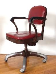 Lucious Red Vintage Cramer Posture Air Flow Industrial Desk Etsy Chair Desk Chair Industrial Desk