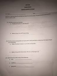 Operating a small business has many responsibilities from employee management to customer service. Chm 1032 Practice Review Print N Mathematical Work In Chegg Com