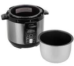 Cooksessentials 2 Qt Nonstick Stainless Steel Digital Pressure Cooker Qvc Com Digital Pressure Cooker Cooker Pressure Cooker