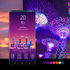 Neon City Theme Wallpaper Android Phone Smartphone Samsung Samsungthemestore Galaxy Samsunggalaxy Samsu Galaxy Theme Samsung Wallpaper Galaxy