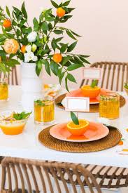 Orange Citrus Party Orange Party Orange Table Dinner Party Decorations