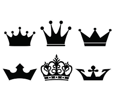 Crown Svg Crowns Clip Art Digital Download Vector Files Etsy Crown Clip Art Clip Art Crown Drawing