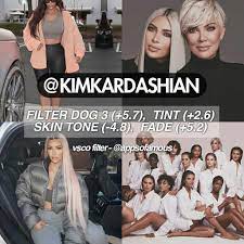 Vsco Kimkardashianwest Kimkardashian S Filter In Vsco Best Used On Pictures With Pink Grey Tones Vsco Filter Vsco Photography Filters