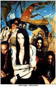 This relic has been making the rounds this week — the fader seems to have been the the first to dig it up. Marilyn Manson Group Portrait With Mural Music Poster 11x17 Marilyn Manson Marilyn Marylin Manson