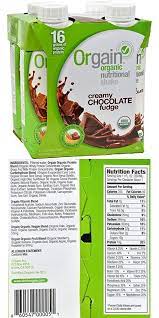 Orgain Organic Nutrition Shake Chocolate Fudge 11 Fl Oz 3 X 4 Packs 12 Units Total Organic Nutrition Nutrition Shakes Organic Diet