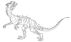 Jurassic world velociraptor coloring pages de coloriage park a. Jurassic World Indoraptor Dinosaur Coloring Pages Coloring And Drawing