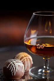 Sipping Cognac Having Chocalates Reading A Good Book In The Library Cognac Truffles Drinks