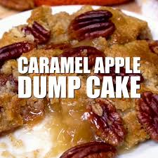 Caramel Apple Dump Cake A Simple Fall Dump Cake Recipe Made With Butter Pecan Cake Mix And Apple Pie Fillin Butter Pecan Cake Caramel Apple Dump Cake Recipes