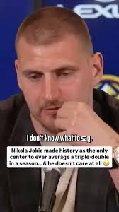 Another historic accomplishment for Nikola Jokic and he absolutely does not  care 🤣 (🎥: Denver Nuggets