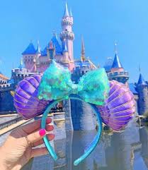 Price Firm Sold Out Disney Parks The Little Mermaid Ariel Iridescent Minnie Seashell Ears Headband D Disney Headbands Mermaid Headband Disney Ears Headband