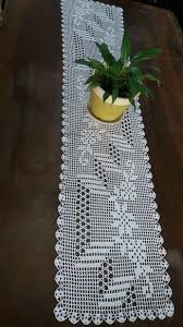 Caminho De Mesa Branco De Croche Caminho De Mesa No Elo7 Angelica Artesanatos D15846 Caminho De Mesa De Croche Trilho Mesa Croche Tutorial De Croche