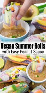 Vegan Summer Rolls Vegan Recipes Healthy Vegetarian Vegan Recipes Vegan Dinner Recipes