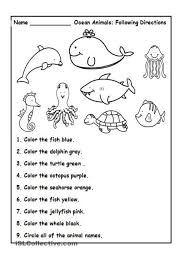 Animals And Colours In 2020 Ocean Activities Preschool Worksheets Preschool