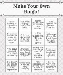 Make printable and virtual bingo cards. Make Your Own Bingo