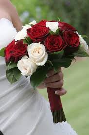 Red roses are the universal symbol of love; Wedding Flowers Red Wedding Flowers Red Bridal Bouquet Simple Wedding Bouquets