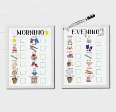 Speech therapy, glenn doman / makoto shichida methods, verbs activities for preschoolers and toddlers. Kids Daily Routine Visual Timetable Instant Download Etsy