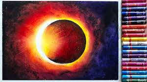It will also be the wolf moon and a super moon! Solar Eclipse 2020 Easy Oil Pastel Drawing For Beginners Solar Eclipse Youtube