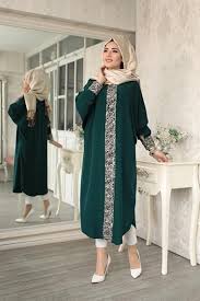 Lefzen Elisa Ferace Tunik Modest Fashion Hijab Hijab Fashion Muslim Fashion